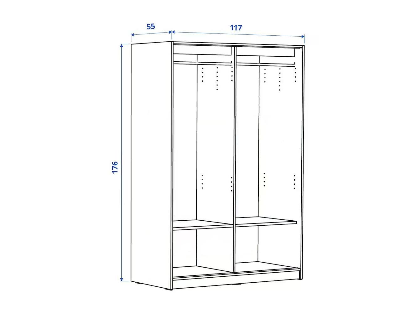 Шкаф-купе Клепстад 13 ИКЕА (IKEA) изображение товара