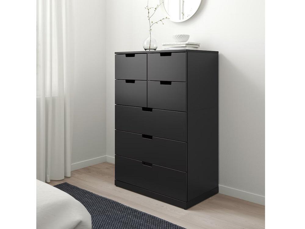 Комод Нордли 15 black ИКЕА (IKEA) изображение товара