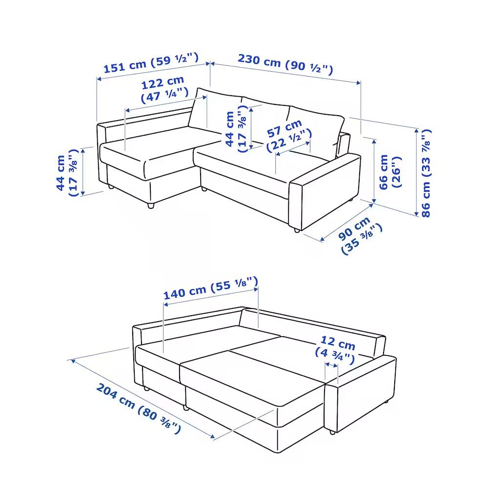 стандартные размеры кухонных диванов